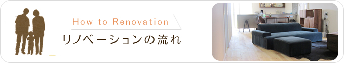 無垢リノベーションのご相談の流れ